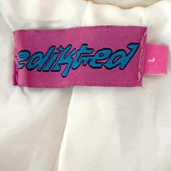 NEW EDIKTED FUZZY WILD FAUX FUR TRIM FAUX SUEDE JACKET FALL COWGIRL GLAM LARGE - Picture 5 of 7